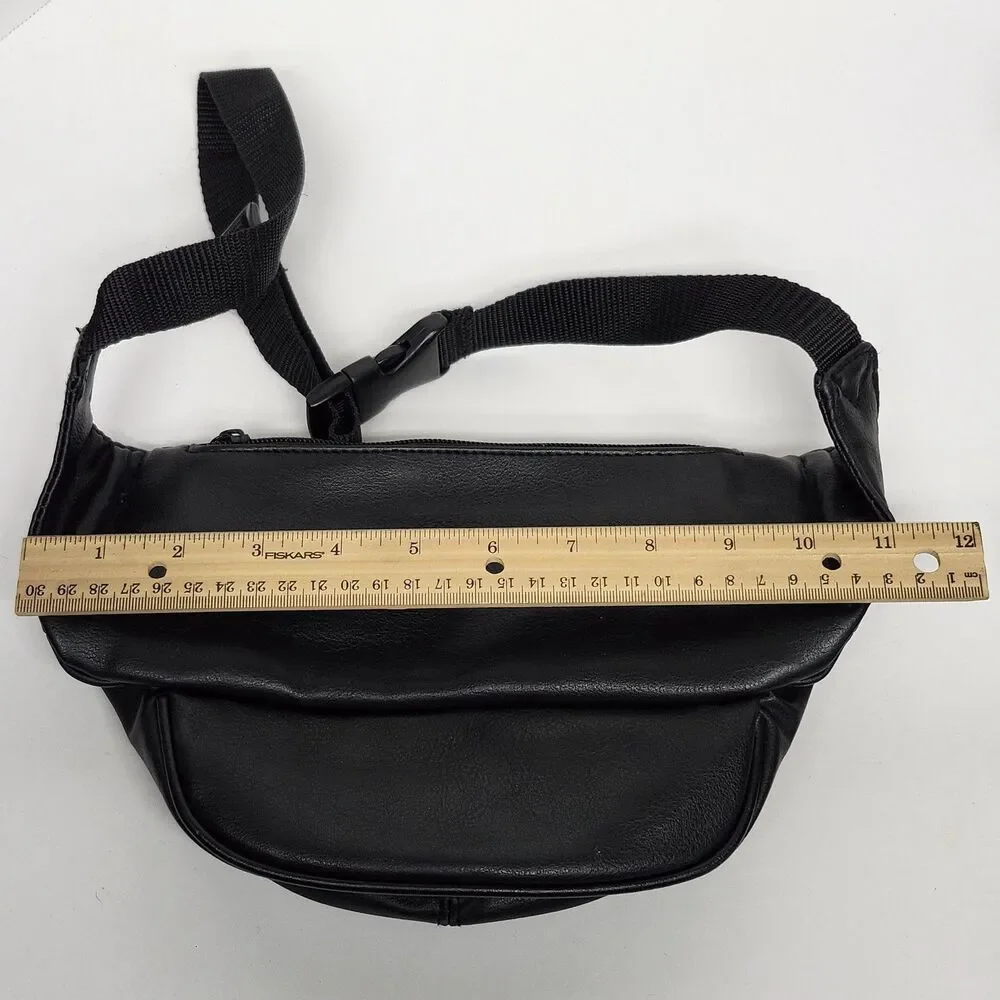 MGM Grand Las Vegas Fanny Pack Black Gold Lion Logo Waist Bag Casino Travel